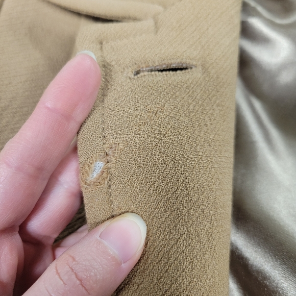 J. Crew Tan Women’s Wool Blend Italian Double Cloth Coat Lady Day Coat Tan Camel - Picture 11 of 11